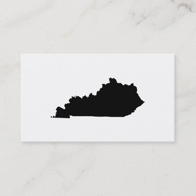 Kentucky in Schwarz und Weiß Visitenkarte (Vorderseite)