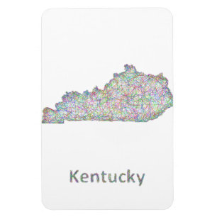Kentucky-Karte Magnet