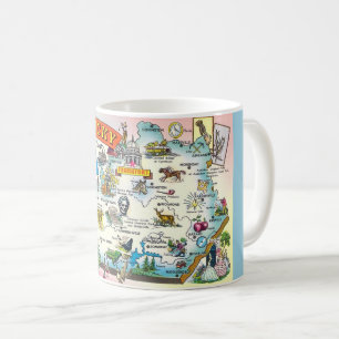Kentucky-Karte-Mug Kaffeetasse