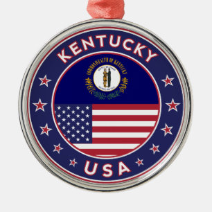 Kentucky, Kentucky phone case, Kentucky sticker, Ornament Aus Metall