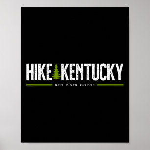 Kentucky Ky Red River Gorge Wanderung Baum Retro G Poster
