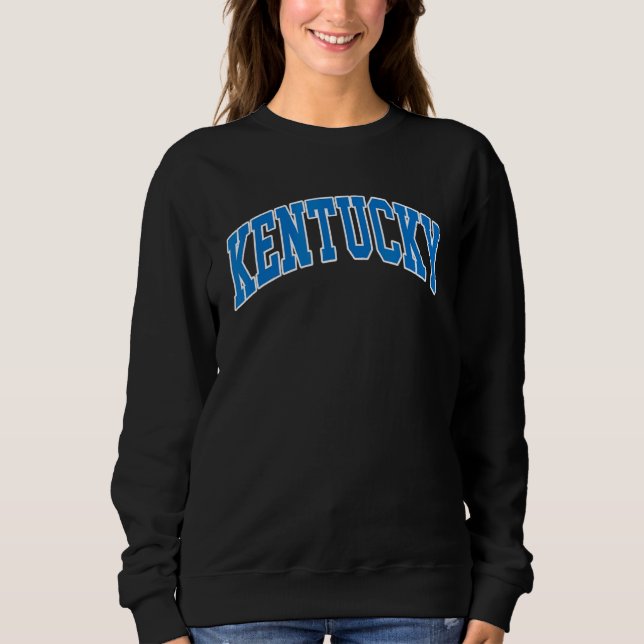 Kentucky Ky Throwback Sporty Classic Sweatshirt (Vorderseite)