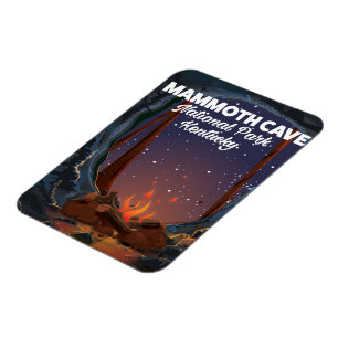 Kentucky Mammoth Höhlenbesichtigung Poster Magnet