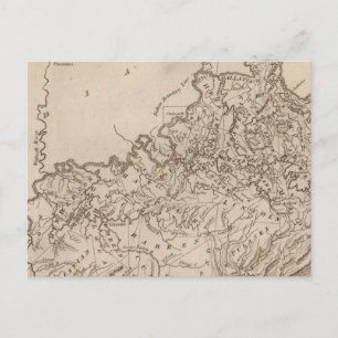 Kentucky Map von Arrowsmith Postkarte