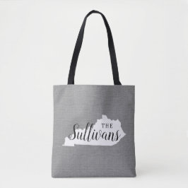 Kentucky Monogram Staat Tote Bag Tasche