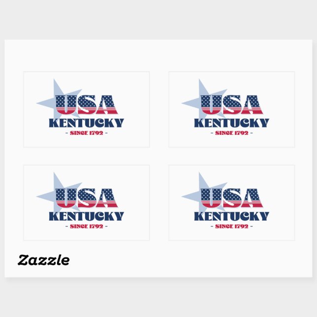 Kentucky My Zuhause Staat Sticker (Blatt)