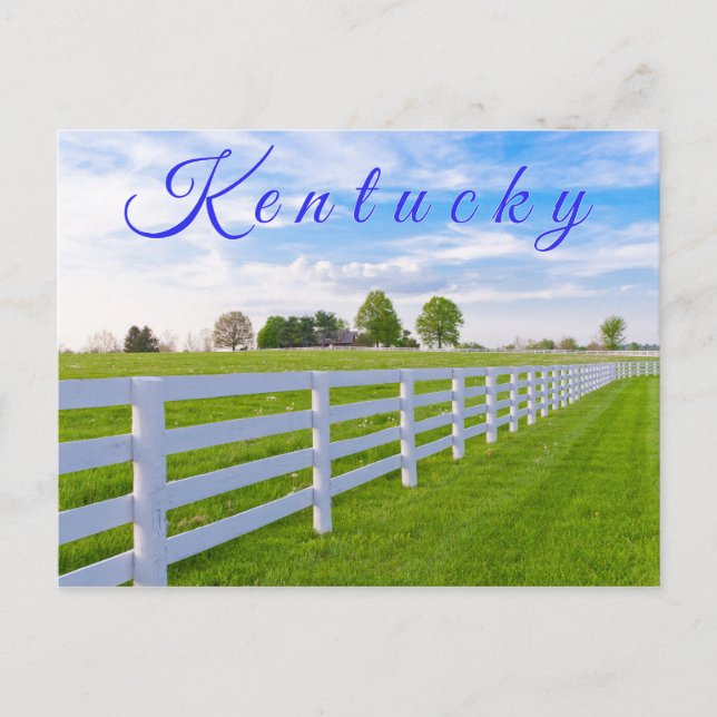 Kentucky-Postkarte. Landschaftslandschaft Postkarte (Vorderseite)
