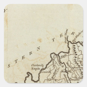 Kentucky Quadratischer Aufkleber