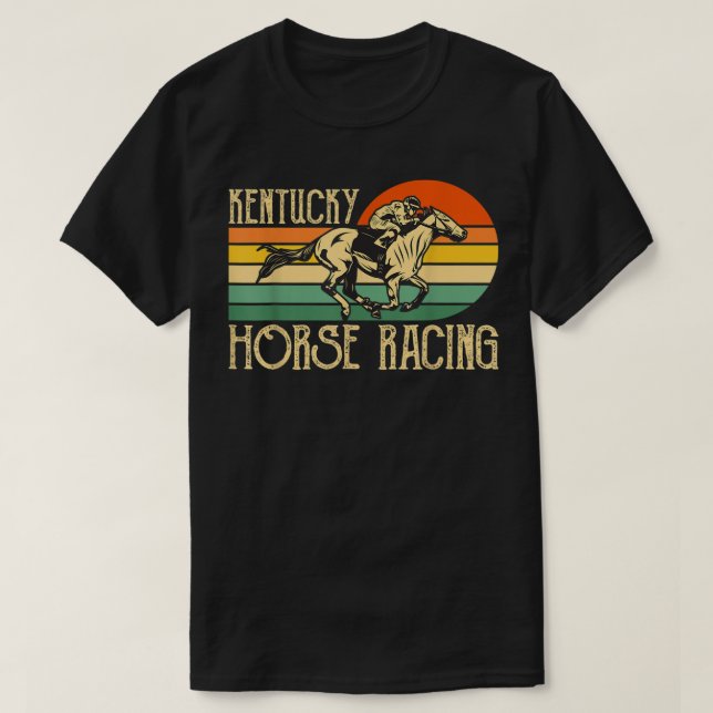 Kentucky Racing Fan Retro Derby Racing Festi T-Shirt (Design vorne)