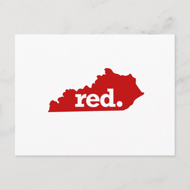 KENTUCKY RED STAAT POSTKARTE (Vorderseite)