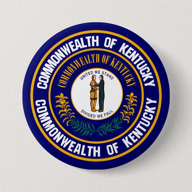 Kentucky Round Emblem Button (Vorderseite)