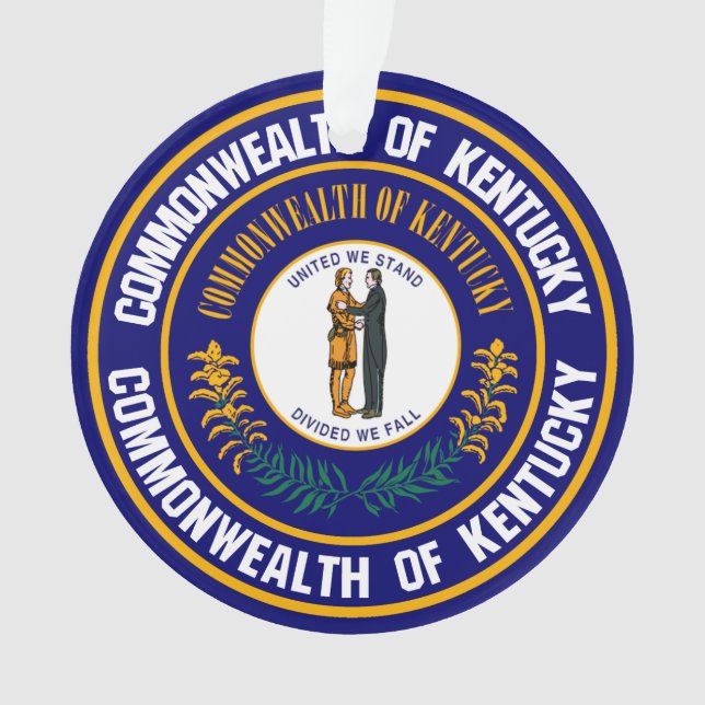Kentucky Round Emblem Ornament (Vorderseite)