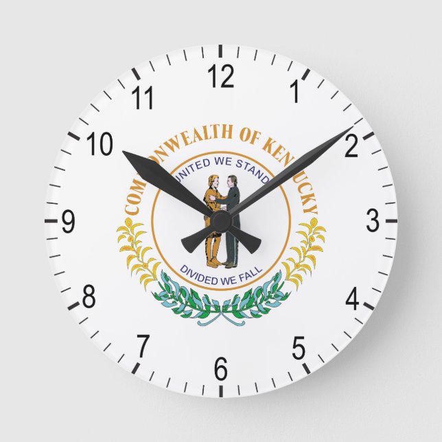 Kentucky Runde Wanduhr (Vorderseite)