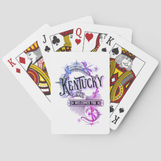 Kentucky Spielkarten Vintage Illustration