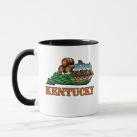 Kentucky Staat Kontur Tattoo Style Pferd Bourbon