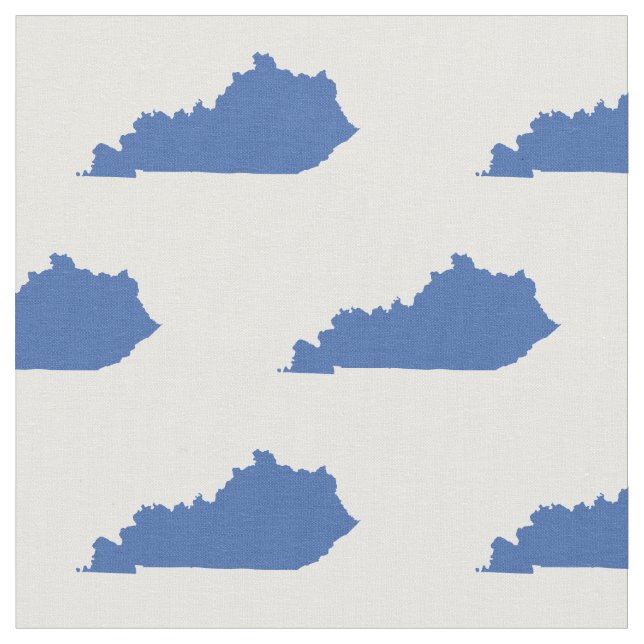 Kentucky Staat Pattern Blau Stoff (Nahaufnahme)