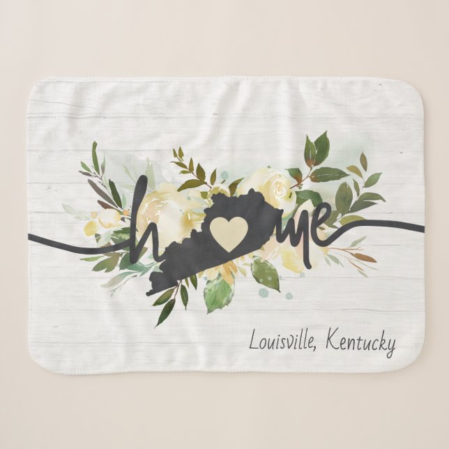 Kentucky Staat Personalisiert Ihre Zuhause City Ru Sherpadecke (Vorderseite (Horizontal))