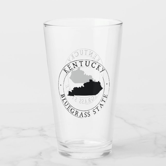 Kentucky Staat Trinkglas Glas (Rückseite)