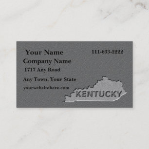 Kentucky Staat Visitenkarte geschnitzter Stein Aus