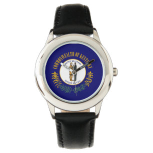 Kentucky-Staats-Flagge Armbanduhr