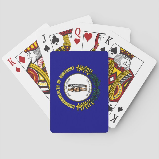 Kentucky-Staats-Flaggen-Spielkarten Spielkarten (Rückseite)