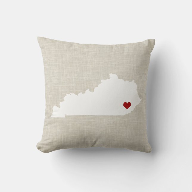 Kentucky-Staats-Kissen personalisiert Kissen (Vorderseite)