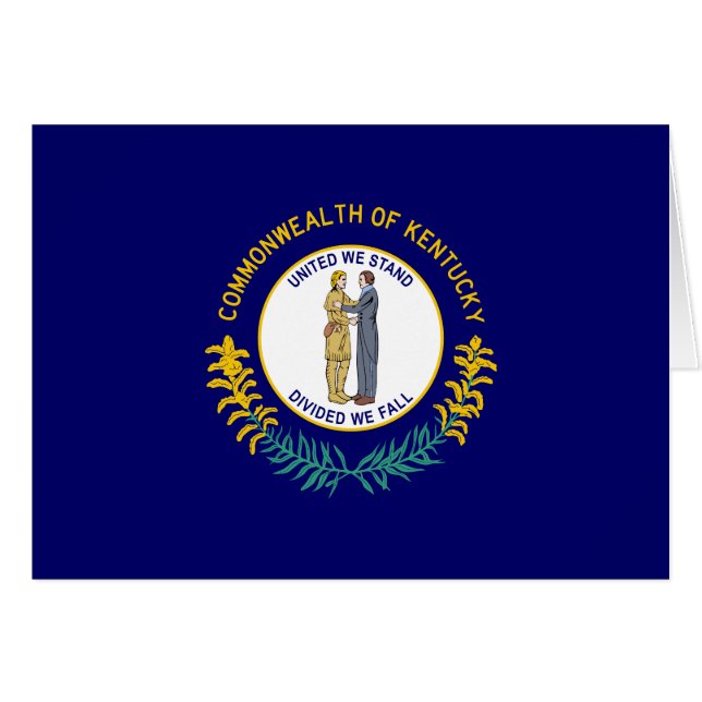 Kentucky Staatsflagge (Vorderseite (Horizontal))