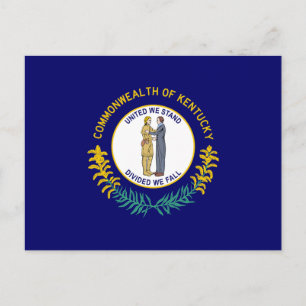 Kentucky Staatsflagge Postkarte