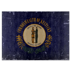 Kentucky Staatsflagge VINTAGE.png Schneidebrett