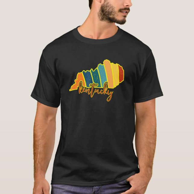 Kentucky Staatsstolz Sunset I Liebe Kentucky T-Shirt (Vorderseite)
