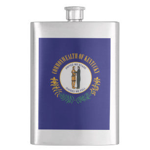 Kentucky State Flag Design Flachmann