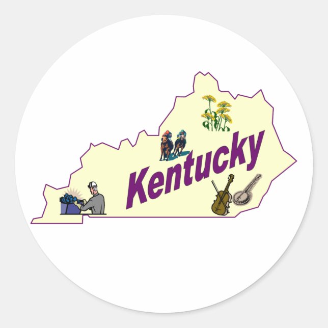 Kentucky Sticker (Vorderseite)