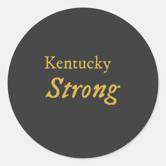 Kentucky Strong Runder Aufkleber (Vorderseite)