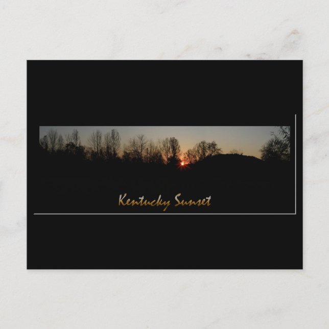 Kentucky Sunset Postkarte (Vorderseite)