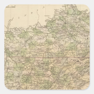 Kentucky und Tennessee 8 Quadratischer Aufkleber