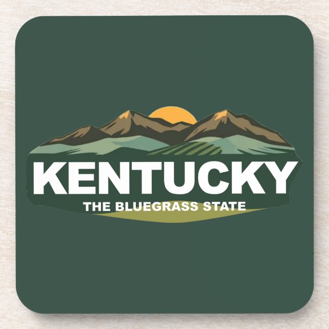 Kentucky USA Getränkeuntersetzer (Vorderseite)