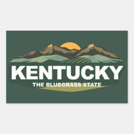 Kentucky USA Rechteckiger Aufkleber