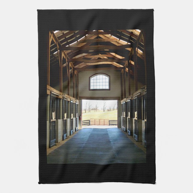 Kentucky View aus dem Barn Geschirrtuch (Vertikal)