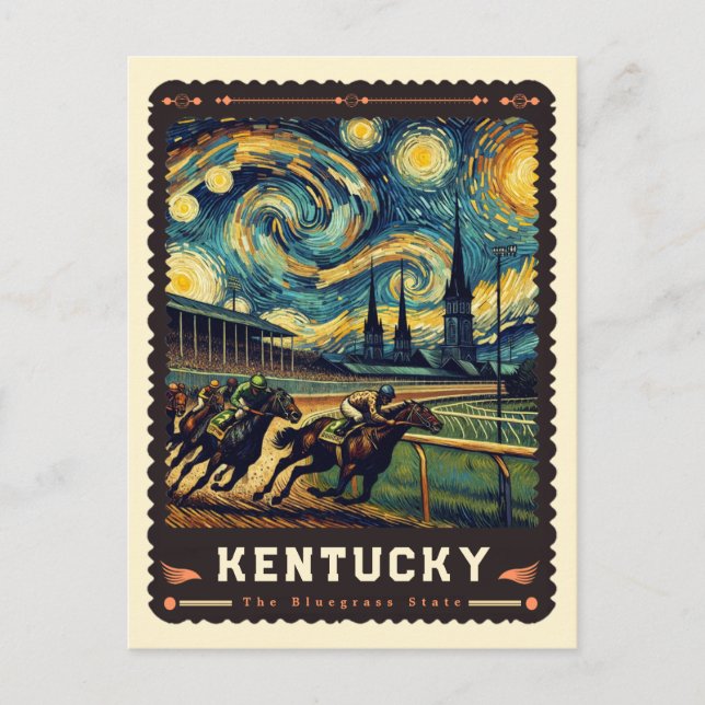 Kentucky | Vincent Van Gogh Inspiriert Postkarte (Vorderseite)