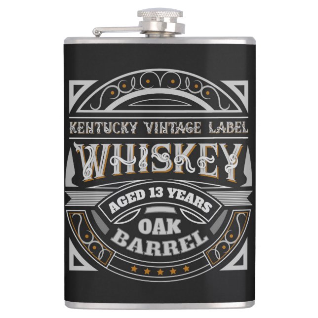 Kentucky Vintag Whiskey Flachmann (Vorderseite)