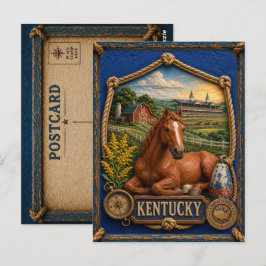 Kentucky Vintage Reise Postkarte