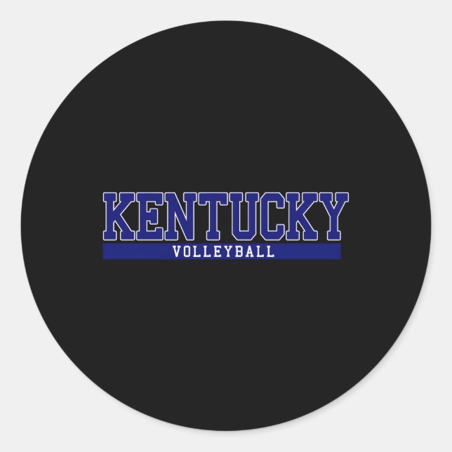 Kentucky Volleyball Runder Aufkleber (Vorderseite)