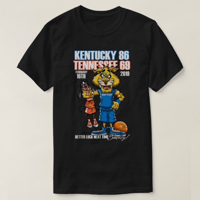 Kentucky Vs Tennessee Februar 2019 T-Shirt (Design vorne)