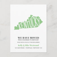 KENTUCKY Wir haben neue Adresse Neue Zuhause Postc