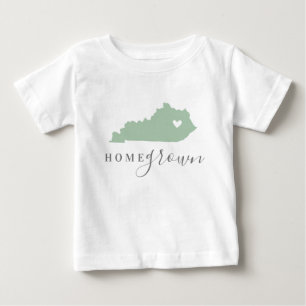 Kentucky Zuhause Grown Staat-Karte bearbeiten Baby T-shirt