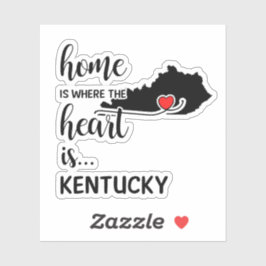 Kentucky Zuhause ist das Herz Aufkleber