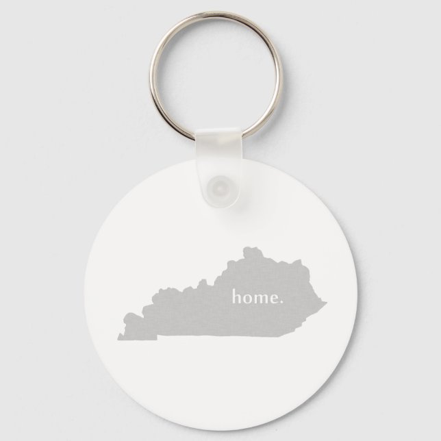 Kentucky Zuhause Silhouette Staat Karte Schlüsselanhänger (Vorderseite)