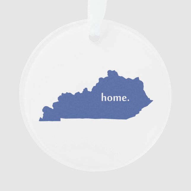 Kentucky-Zuhause-Silhouette-Staatskarte Ornament (Vorderseite)