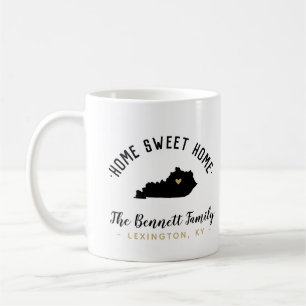 Kentucky Zuhause Sweet Zuhause Family Monogram Tas Kaffeetasse