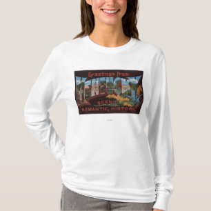 KentuckyLarge Buchstabe ScenesKentucky 2 T-Shirt
